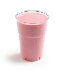 pink strawberry milkshake