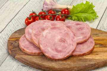 Natural ham made from pork