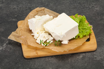 Greek traditional Feta soft cheese