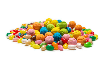Fototapeta na wymiar Assorted gummy candies. Jelly sweets.