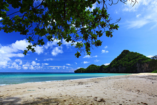 Scenic of Ao Thung Sang, Thung sang Bay (Thung Zang Beach) Pathiu, Chumphon Province, South Thailand