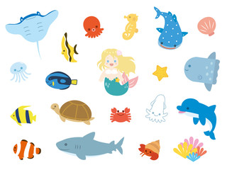 カワイイ海の生き物セット