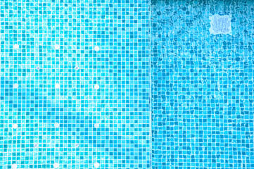 swimming pool bottom caustics ripple and flow with waves background
