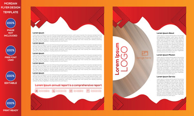 Abstract vector modern, flyer design, brochure design template, annual, corporate identity template,  A4 page Size