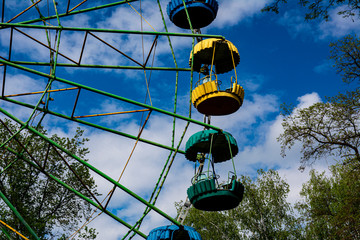 Vintage old ferris wheel