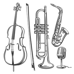 jazz musical instruments © setory