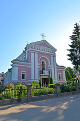 Fototapeta na wymiar Berdichev, Ukraine. Sacred Varvara's church, place of wedding of the French writer Honoré de Balzac (1850)