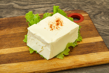 Greek traditional soft feta cheese