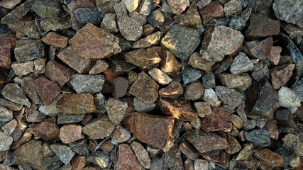 stone path on a cold morning