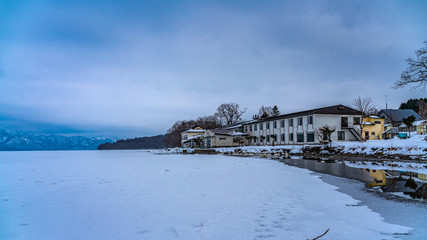 Winter Landscape In The Village