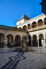 Fototapeta premium Courtyard in Seville, Moorish style of architecture.