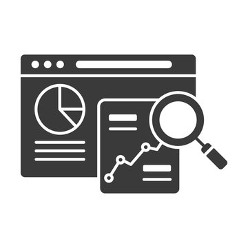 website analytics data analysis icon clip art preview