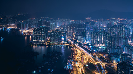 Fototapeta premium Hong Kong Sea Port View 
