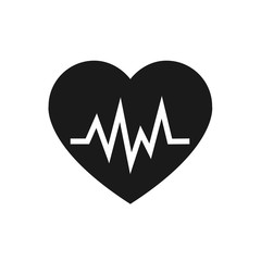 Heart Rate Icon. Life, symbol. vector illustration