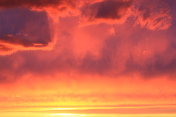 Red sky sunset color background