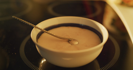 Baker's yeast is being prepared