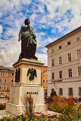 Statue of Mozart in Salzburg