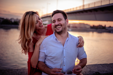 Couple enjoying outdoors