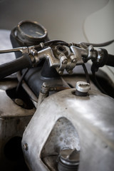 Vintage motorcycle handlebar triple tree