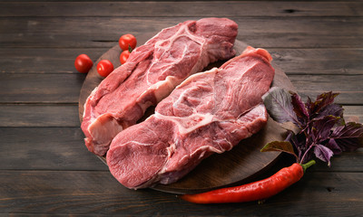 beef, beef meat on the bone cut