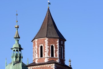 Fototapeta na wymiar Cathedral of Saints Stanislav and Wenceslas in Krakow. Poland.