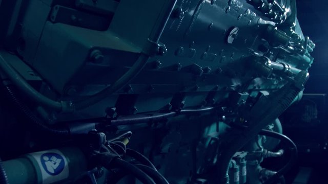 Powerful industrial diesel generator for generating electricity