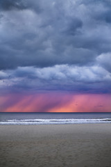 sunset beach sand colors sea sand colorful