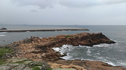 laguna beach with beautiful rocks in the sea