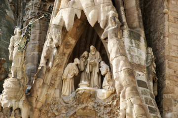 Presépio na Sagrada Família de Barcelona