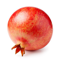 Pomegranate isolated on white