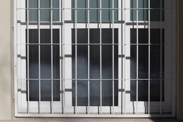 prison window with bars