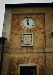 Old abandoned noble building in Southern Italy.
