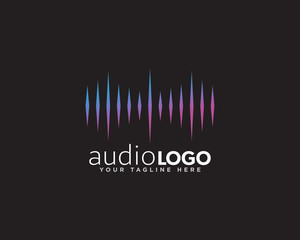 Sound Logo Concept Design Vector