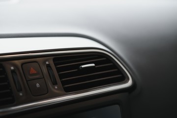 Obraz na płótnie Canvas interior modern car elements, close-up