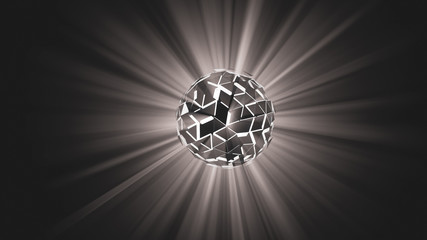 light bulb on a black background