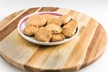 Rustic galette on plate
