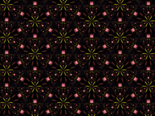 Abstract advertising background, pink, black gradient stars, geometric modern pattern