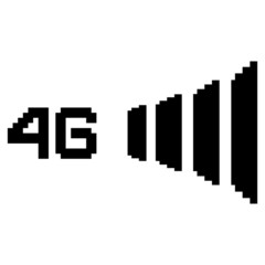 4G technology icon symbols on a white background.Vector EPS10