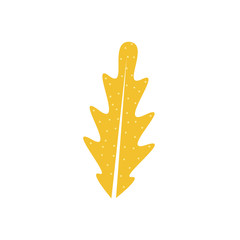 Obraz premium Isolated yellow leaf