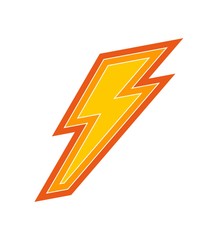 Electricity Power Sign.
Lightning Bolt Sign Icon Design 