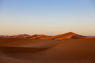 Fototapeta na wymiar Sahara Desert. Merzouga Morocco.