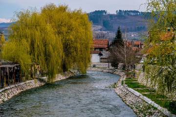 Fototapeta na wymiar River Raska in Novi pazar