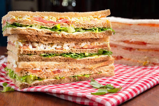 sandwich de miga integral