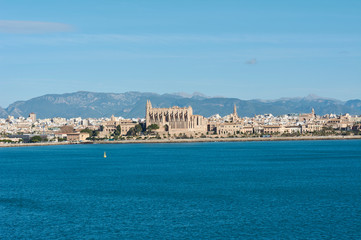 Fototapeta premium Bay view of Palma Majorca