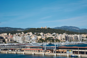 Bay view of Palma Majorca