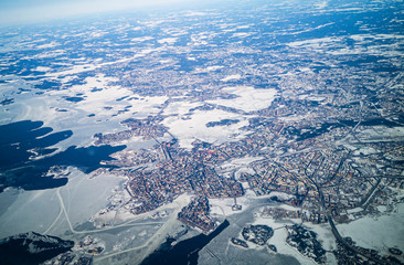 aerial view of Helsinki