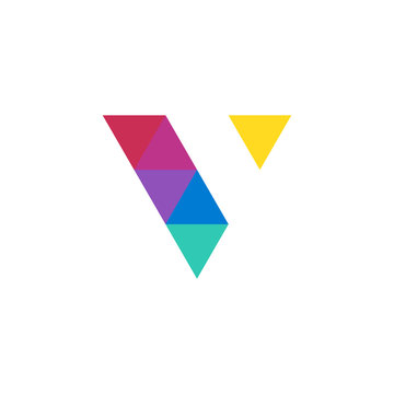 Letter V logo. Icon vector.