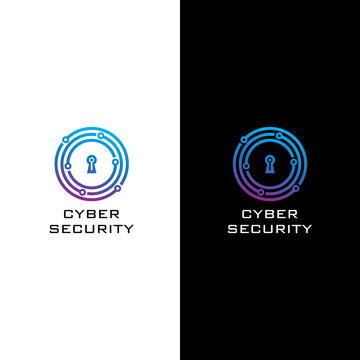 Cyber Security Logo. Icon Vector.