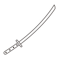 japanese swords icon- vector illustration