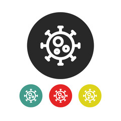 Fototapeta premium coronavirus line icon, vector illustration